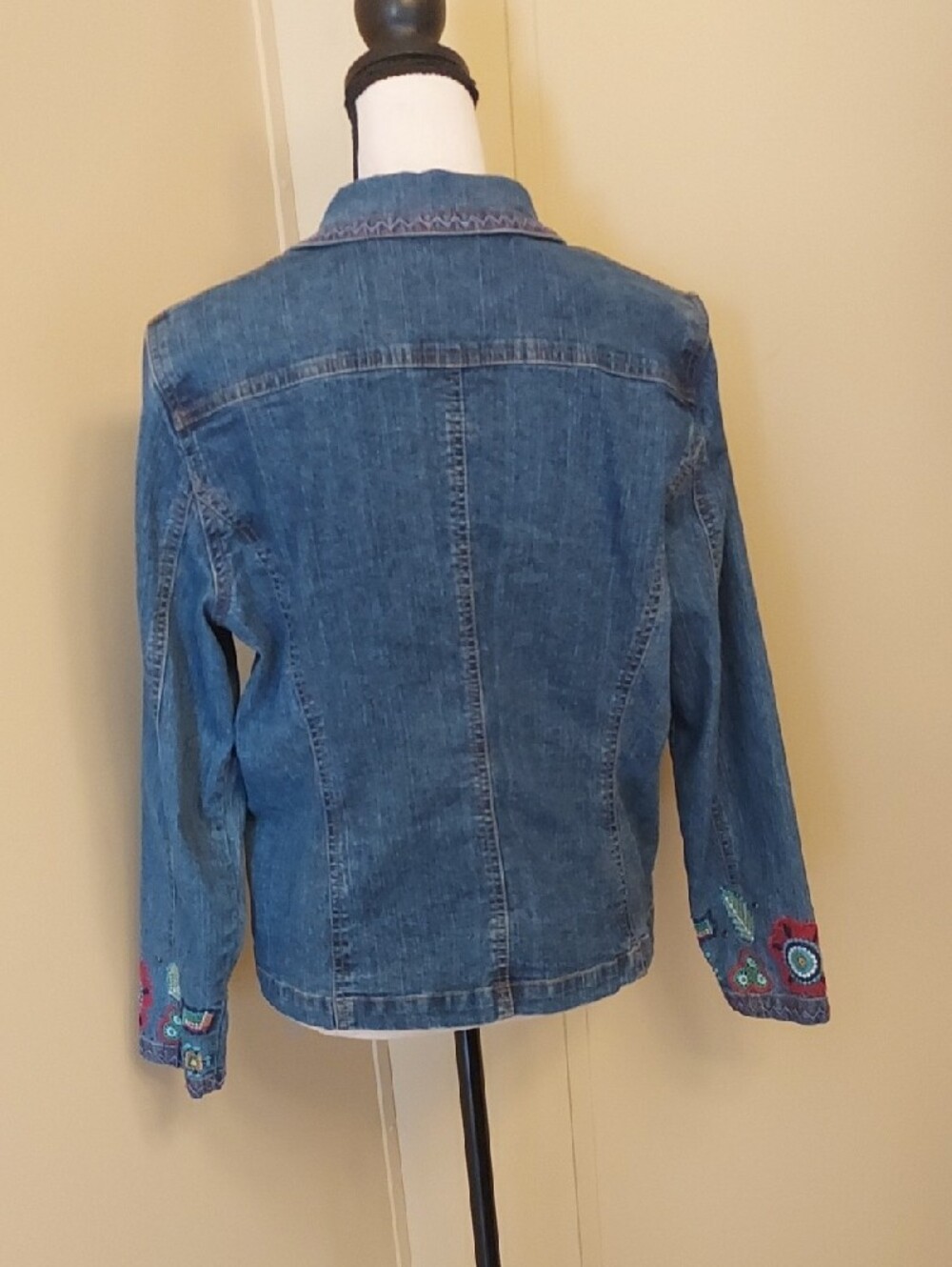 Ruby Rd Embroidered Denim Blazer - Picture 6 of 7